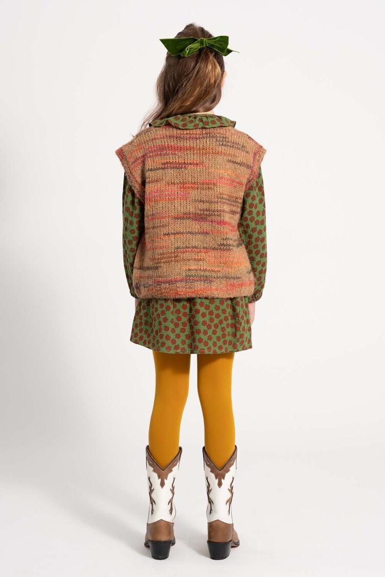 Piupiuchick Knitted waistcoat - Multicolor brown