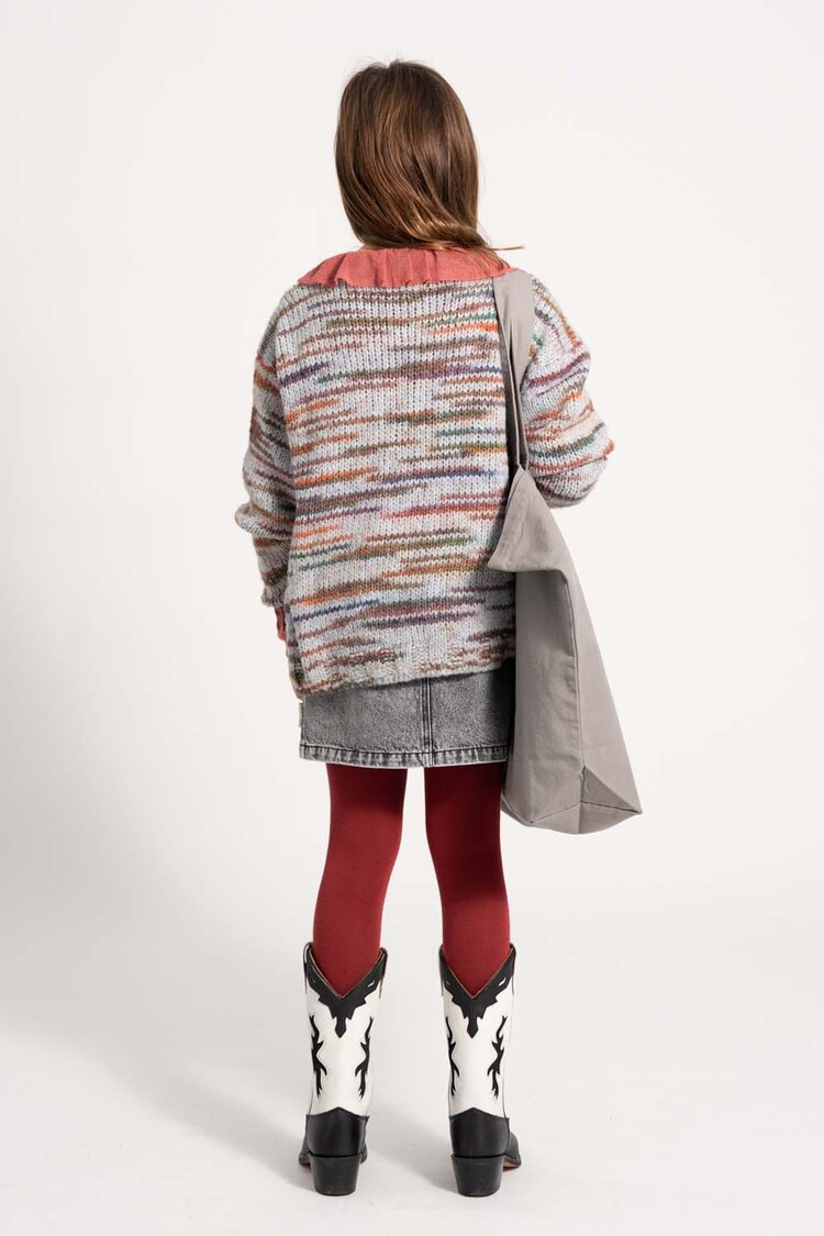 Piupiuchick Knitted cardigan - Multicolor grey