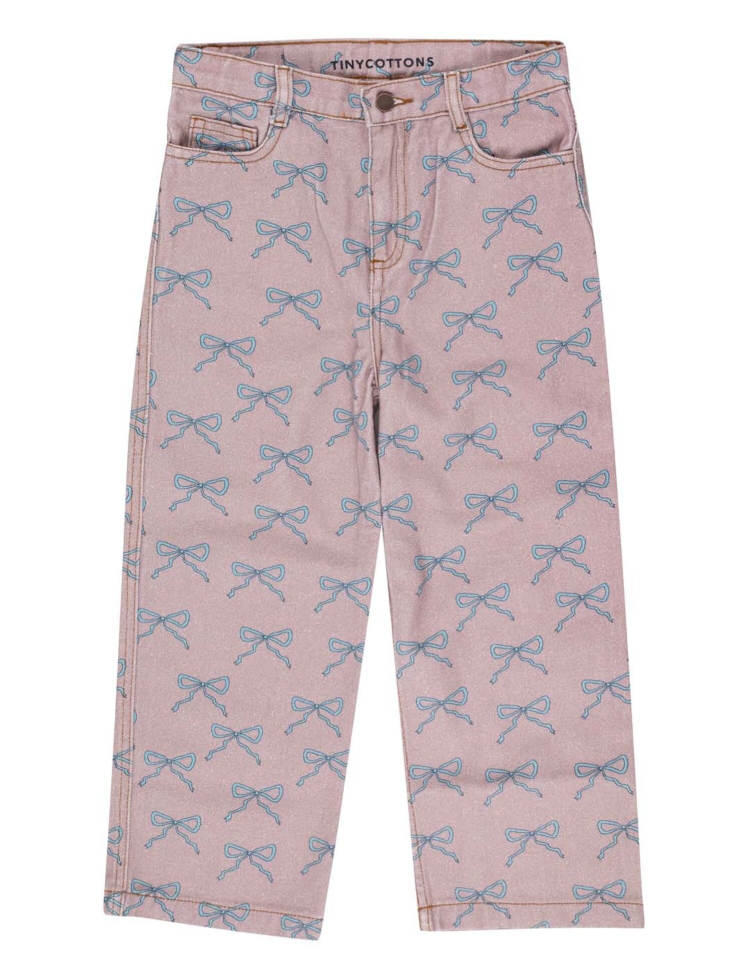 Tinycottons BOWS STRAIGHT JEANS - taupe - Adorablekidzz
