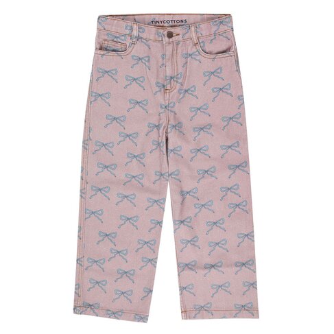 Tinycottons BOWS STRAIGHT JEANS -  taupe