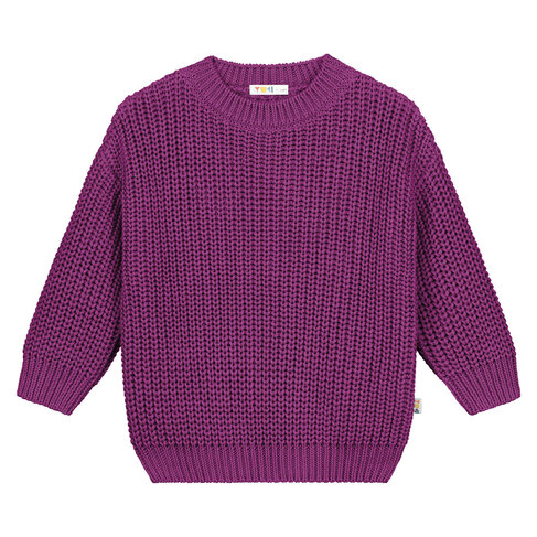 Yuki kidswear Chunky Knitted Sweater - DAHLIA