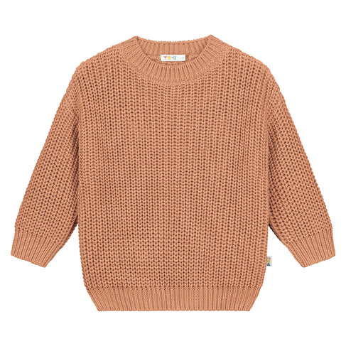 Yuki kidswear Chunky Knitted Sweater - PEACH
