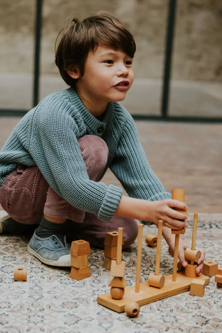 Yuki kidswear  Raglan Cardigan - WHALE BLUE