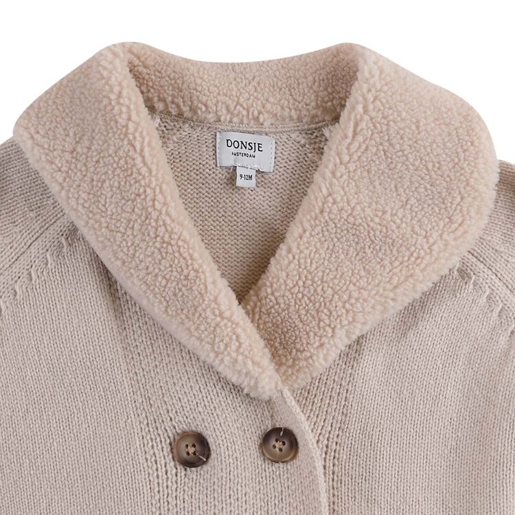 Donsje Nannie Merino Wool Waistcoat - Soft Sand