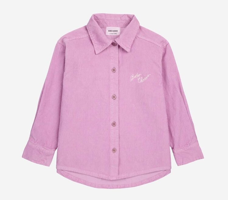 Bobo Choses Bobo Choses embroidery corduroy shirt