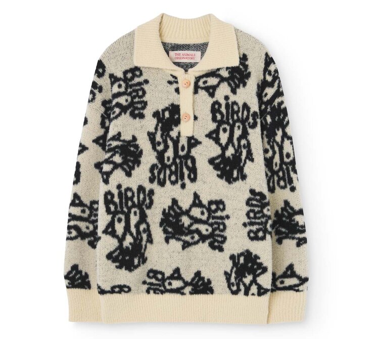 The Animal Observatory Raven Polo Sweater - Soft Yellow