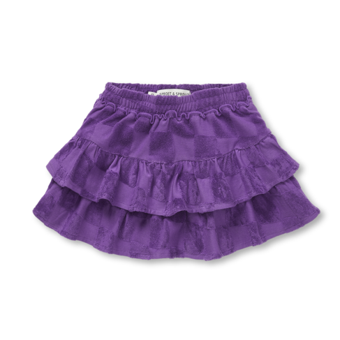Sproet & Sprout Skirt Terry Blocks - Purple