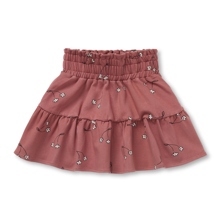 Sproet & Sprout Smock Skirt Cherry Flower Print