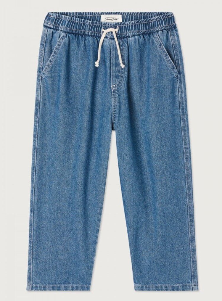 American Vintage Trousers Globay - Medium Blue