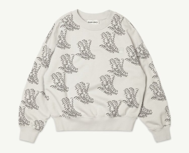 Main Story UK Bubble Sweatshirt -  Wind Chime Printed Fleece