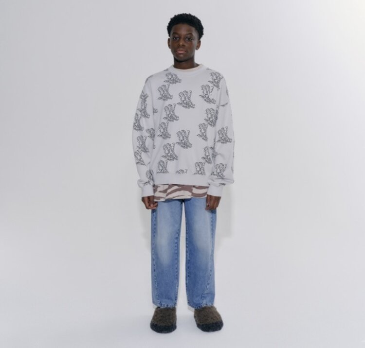 Main Story UK Bubble Sweatshirt -  Wind Chime Printed Fleece