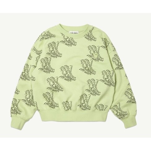 Main Story UK Bubble Sweatshirt - Lily Green Printed Fleece