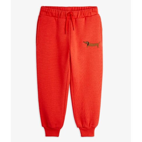 Mini Rodini Dog emb Sweatpants - Red
