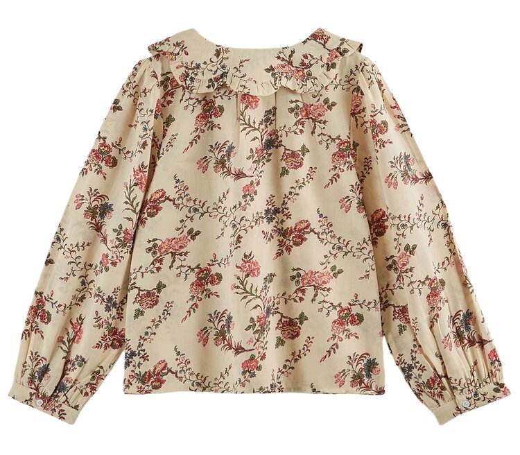 Emile et Ida Blouse Imprimee Orchid - Ecru