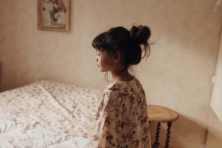 Emile et Ida Blouse Imprimee Orchid - Ecru