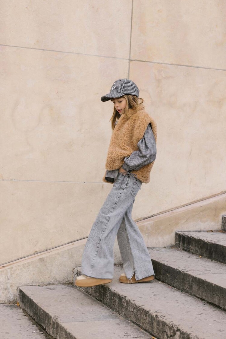 Charlie Petite Joy Blouse - Grey