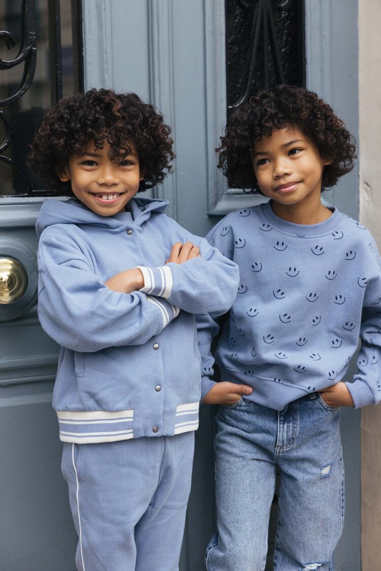 Charlie Petite Jackson Sweater - Dusty Blue