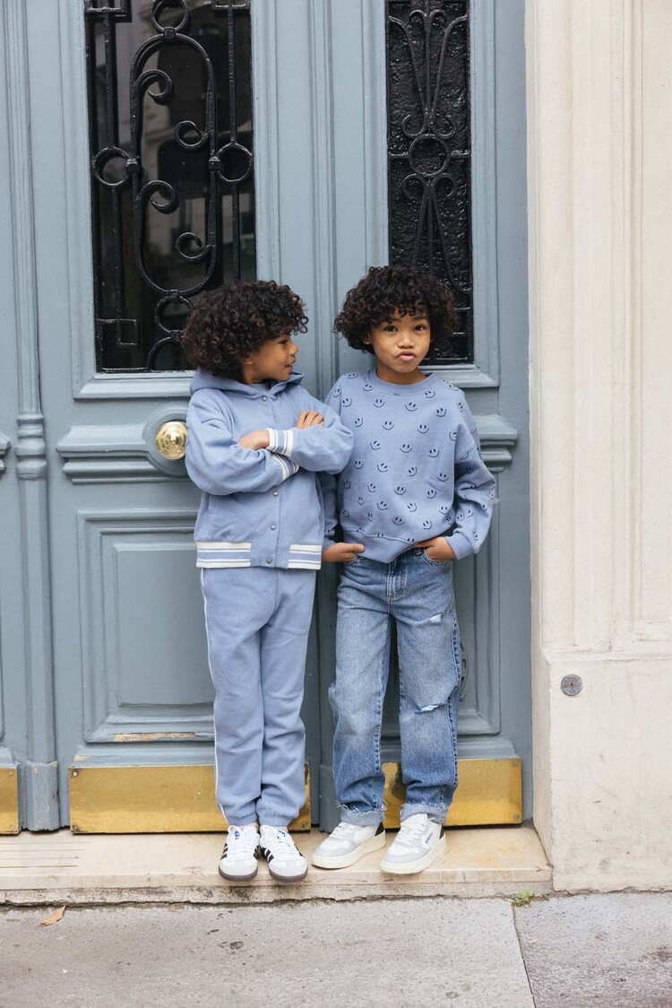 Charlie Petite Jackson Sweater - Dusty Blue