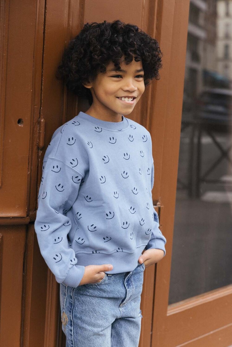 Charlie Petite Jackson Sweater - Dusty Blue
