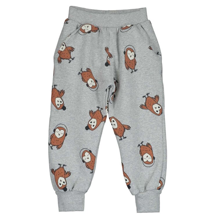 Lotiekids Owls Jogger Pants - Grey Melange