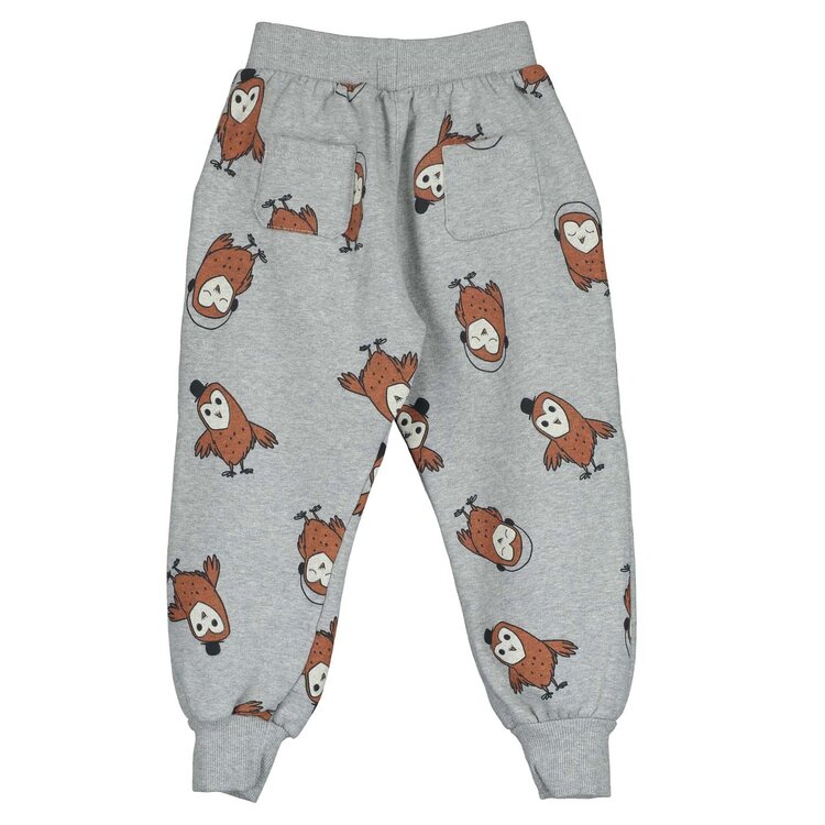 Lotiekids Owls Jogger Pants - Grey Melange