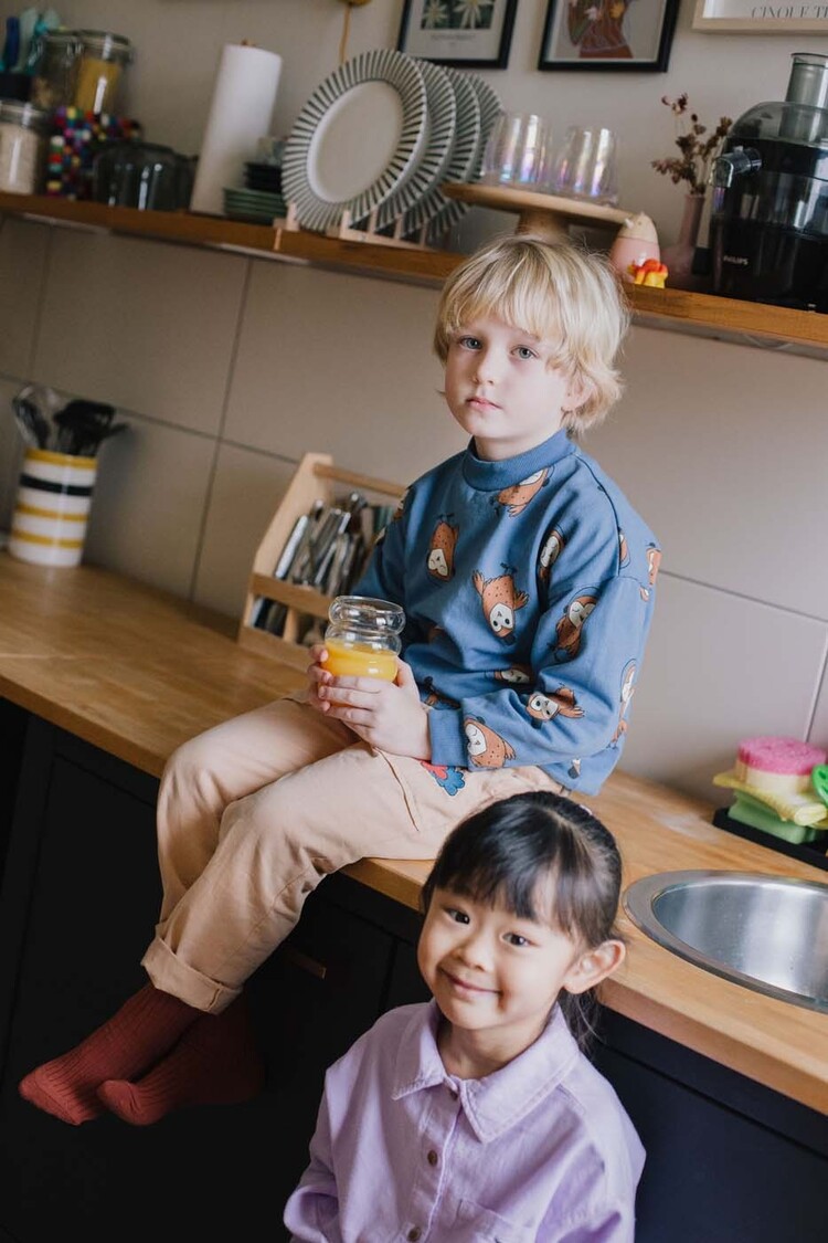 Lotiekids Owls Sweatshirt - Blue