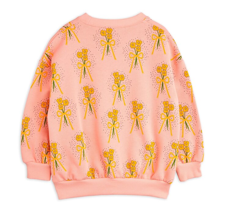 Mini Rodini Winter Flowers aop Sweatshirt - Pink