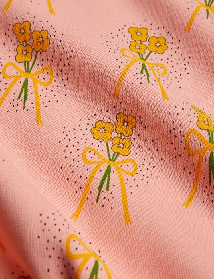 Mini Rodini Winter Flowers aop Sweatshirt - Pink