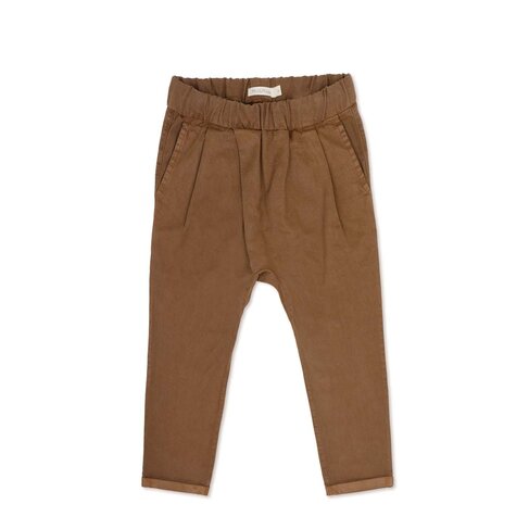 Phil & Phae Twill fold-over chino - sepia brown