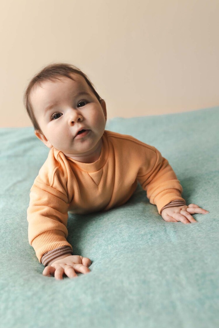 Phil & Phae Chunky baby sweater - apricot