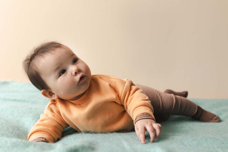 Phil & Phae Chunky baby sweater - apricot