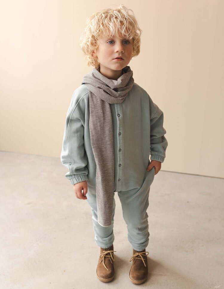 Phil & Phae Chunky fabric-mix jumpsuit - stormy