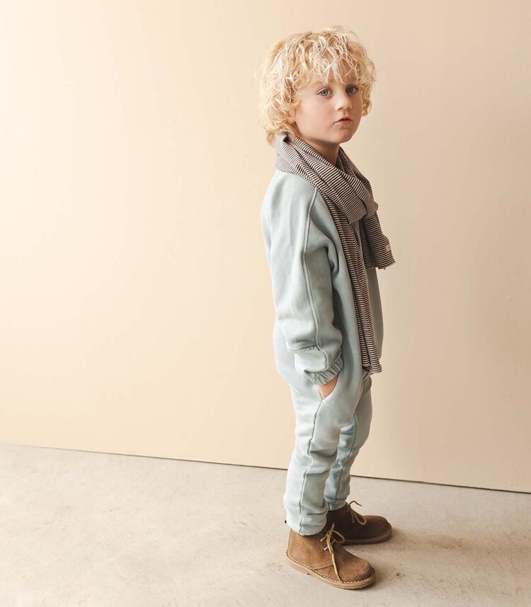 Phil & Phae Chunky fabric-mix jumpsuit - stormy