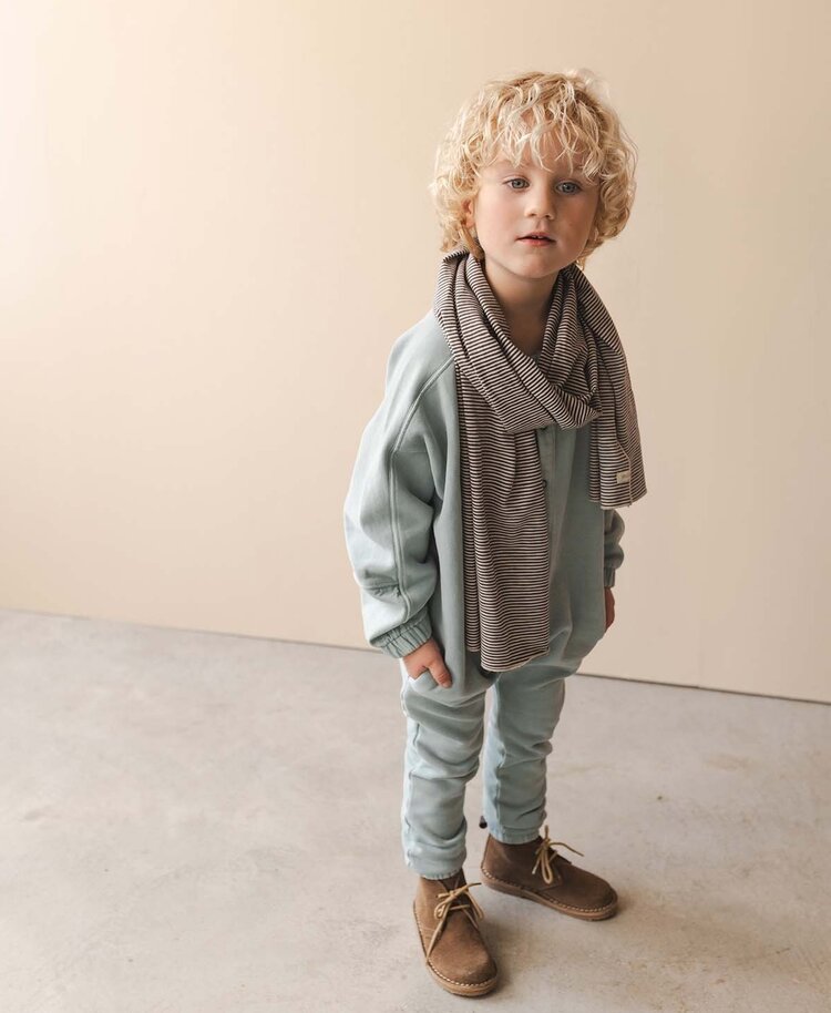 Phil & Phae Chunky fabric-mix jumpsuit - stormy