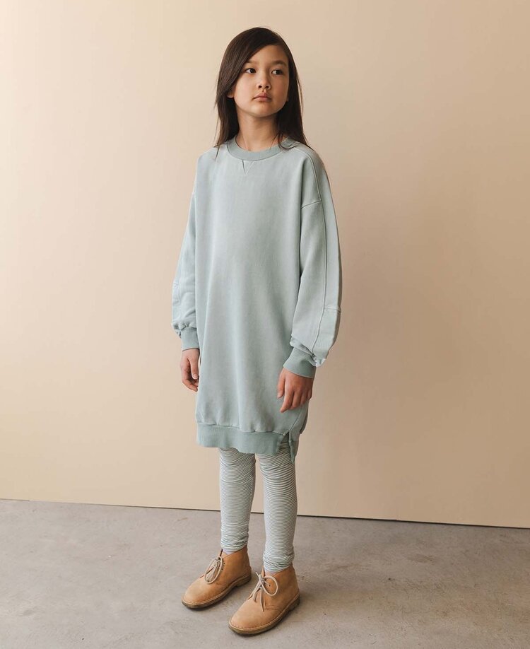 Phil & Phae Chunky fabric-mix sweater dress - stormy