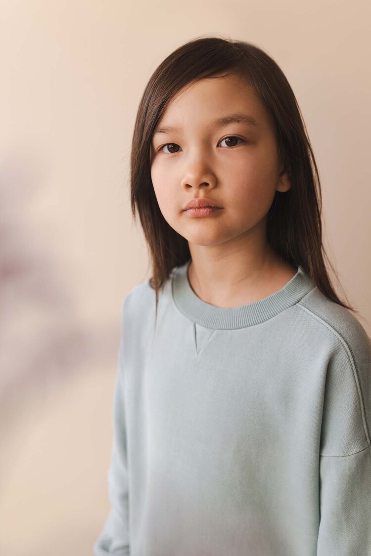 Phil & Phae Chunky fabric-mix sweater dress - stormy