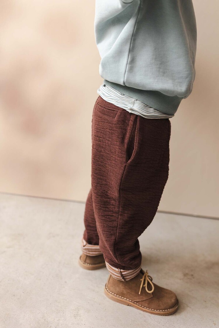 Phil & Phae Chunky fabric-mix sweater - stormy