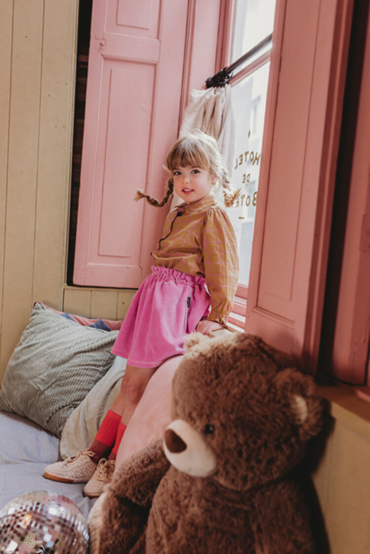 Sproet & Sprout Check Blouse - Light Mustard