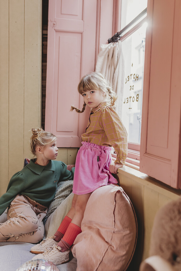 Sproet & Sprout Check Blouse - Light Mustard