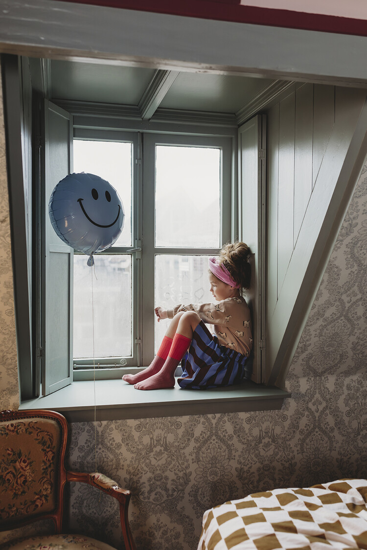 Sproet & Sprout Sweatshirt Pocket Horses Print - Praline