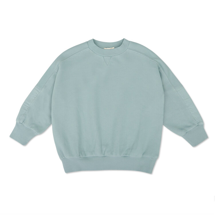 Phil & Phae Chunky fabric-mix sweater - stormy