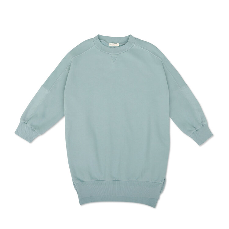 Phil & Phae Chunky fabric-mix sweater dress - stormy