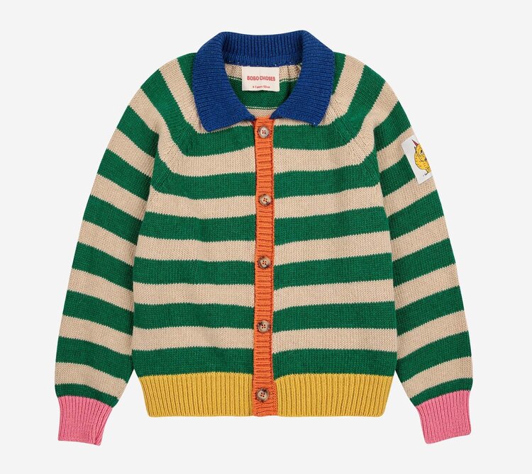 Bobo Choses Charming Monster Label Cardigan
