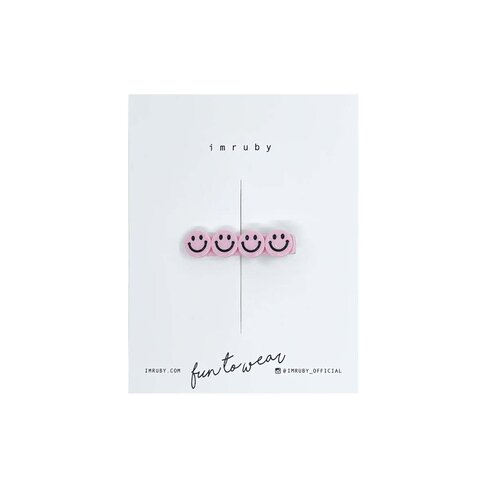 Imruby - haar accessoires ELLE smiley clip
