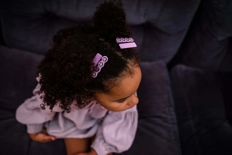 Imruby - haar accessoires ALICE smiley clip