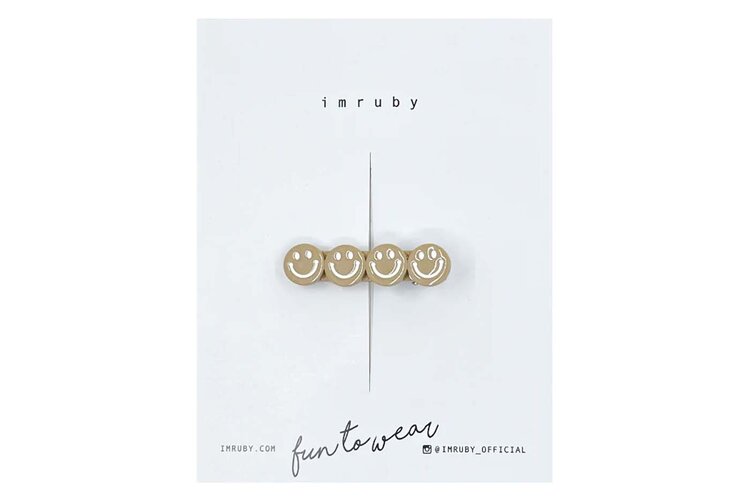 Imruby - haar accessoires AUDREY smiley clip