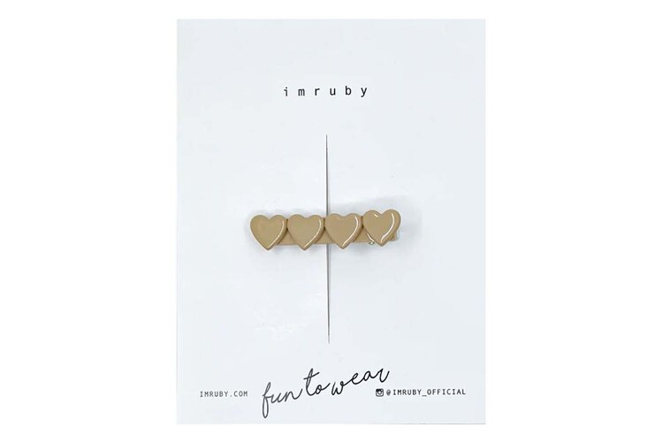 Imruby - haar accessoires AUDREY heart clip