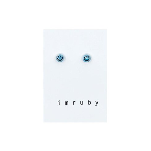 Imruby - haar accessoires IZZY smiley stud earrings