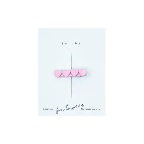 Imruby - haar accessoires ELLE heart clip