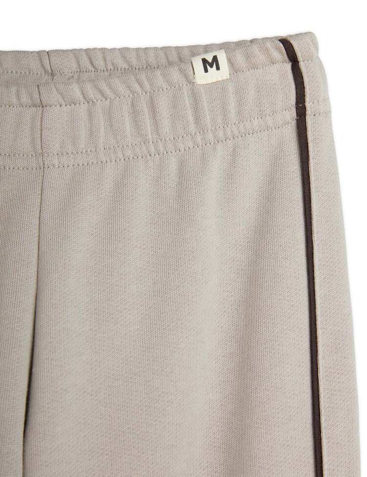 Mini Rodini Plain Piping Sweatpants - Grey